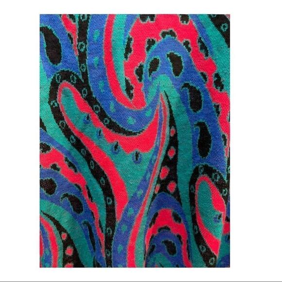 Vintage brenner sports neon 80s sweater! Vibrant bright colors! - Picture 3 of 6